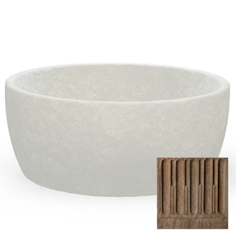 Perkinson Handmade Pot Planter, Aged Limestone