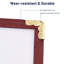 Yescom 30 Pack Menu Cover 8.5"X11" 6 View Triple Fold Double Stitch Trim Cafe Restaurant Black-55821771-55821772