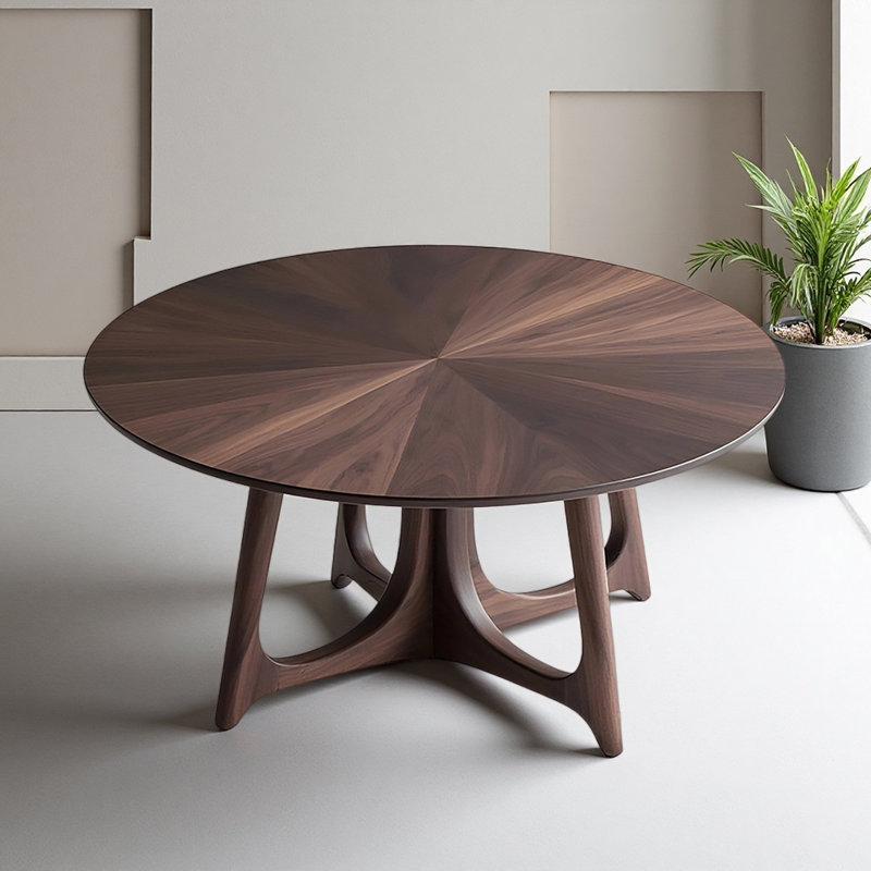 Simple and Retro Designed Round Dining Table