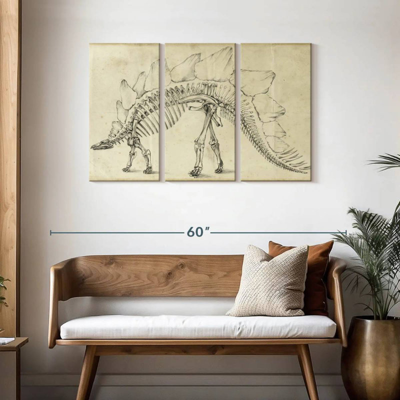 Brampt Dinosaur Study III, H 28 po x l 45 po