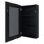 Armoire à pharmacie noire avec miroir et 3 tablettes, idéale pour la salle de bain-492466596-492466598