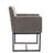 Thirlby 20'' H Faux Leather Upholstered Metal Armchair-1329039238