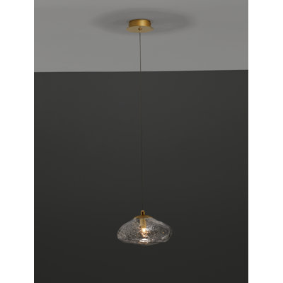 1 - Light Gold Unique/Statement Pendant