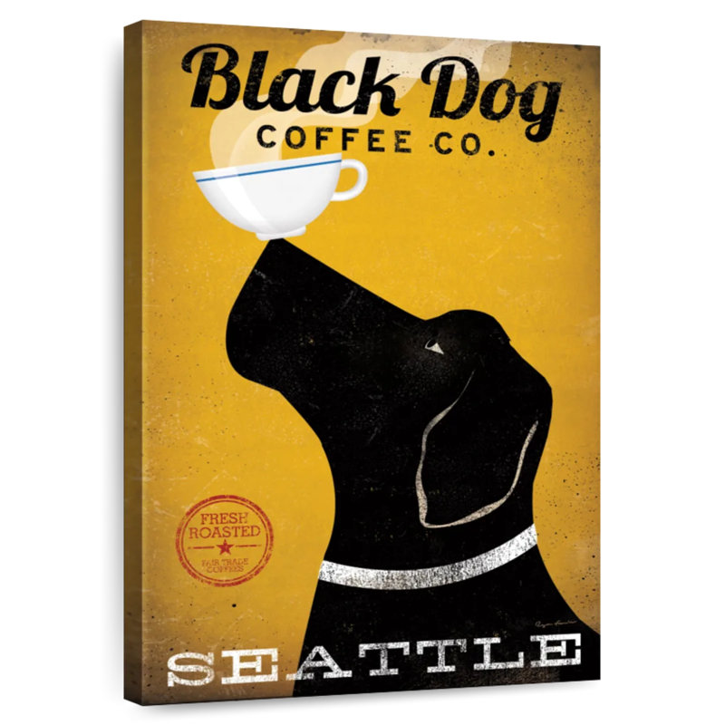 Brampt Black Dog Coffee Co Seattle, H 24 po x l 16 po