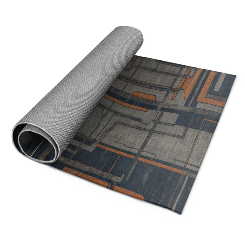 Turkish Gray Indoor and Outdoor Area Rug, Rectangle 3' x 5'