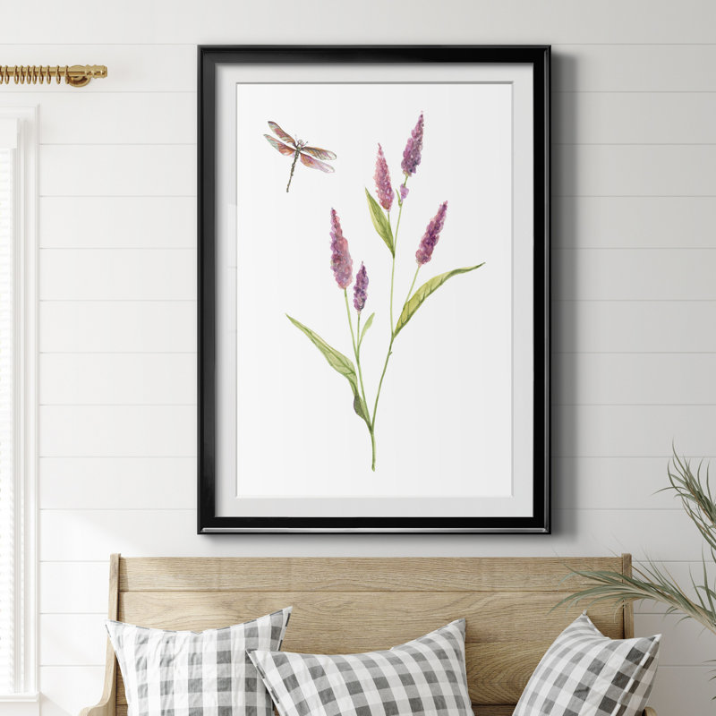 Wildflower Botanical IV - Cadre photo, reproduction d'art sur papier, H 18,5 po x l 24,5 po x P 1,5 po, Papier noir