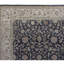 Tapis noir et ivoire de haute qualité noué à la main