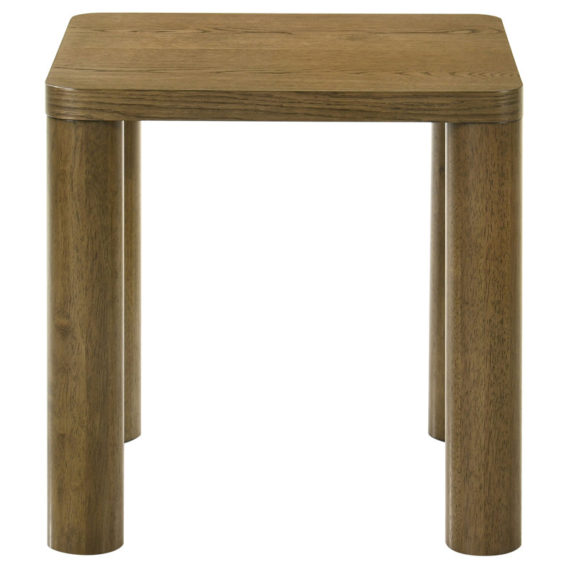 Table de bout, 22" H x 22" W x 22" D, Brown Oak, Brown Oak, Brown Oak