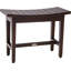 Maluku™ Lotus Patented Mocha Shield Teak Shower Bench