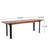 Outdoor Carlisle Benches, Black + Country Brown