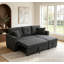 Canapé-lit modulaire en L de 76,5 po avec méridienne réversible avec rangement et canapé-lit convertible moderne avec 2 pollows-1315674010-1315674004