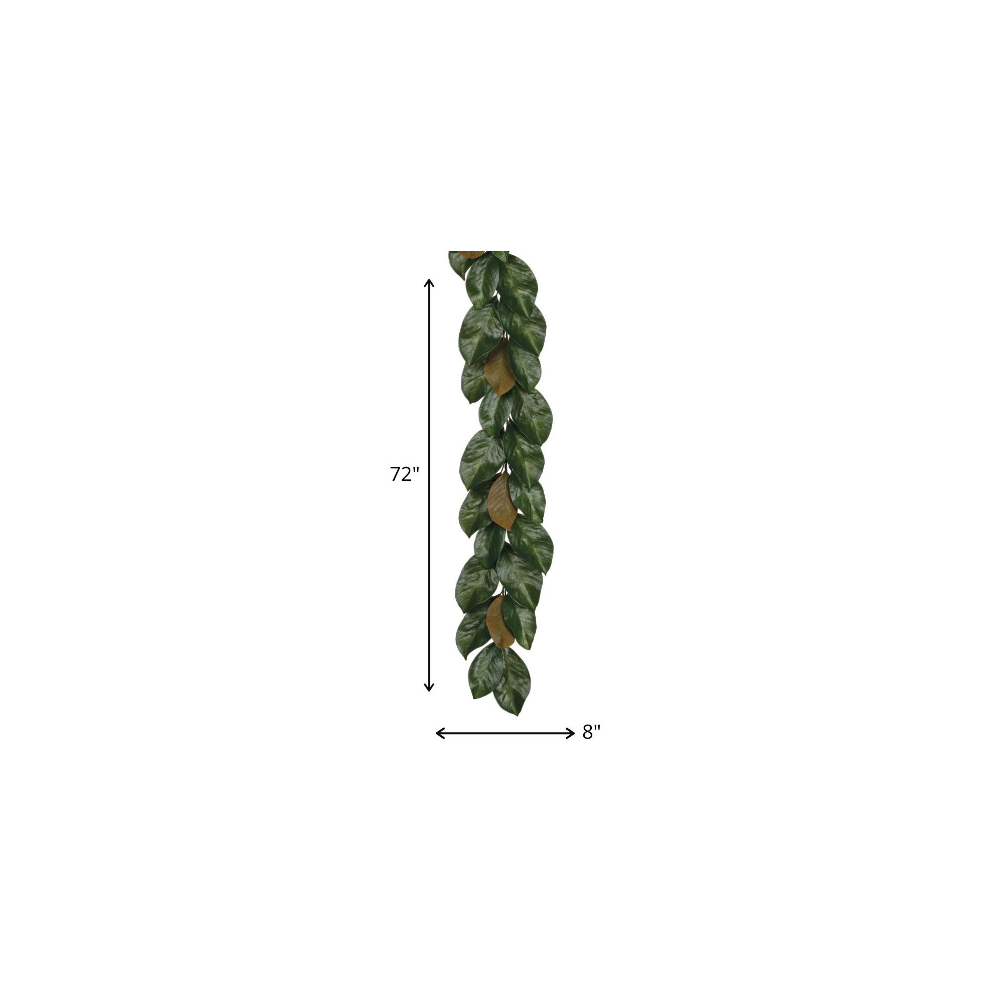 Hypes 72'' in. Faux Magnolia Garland