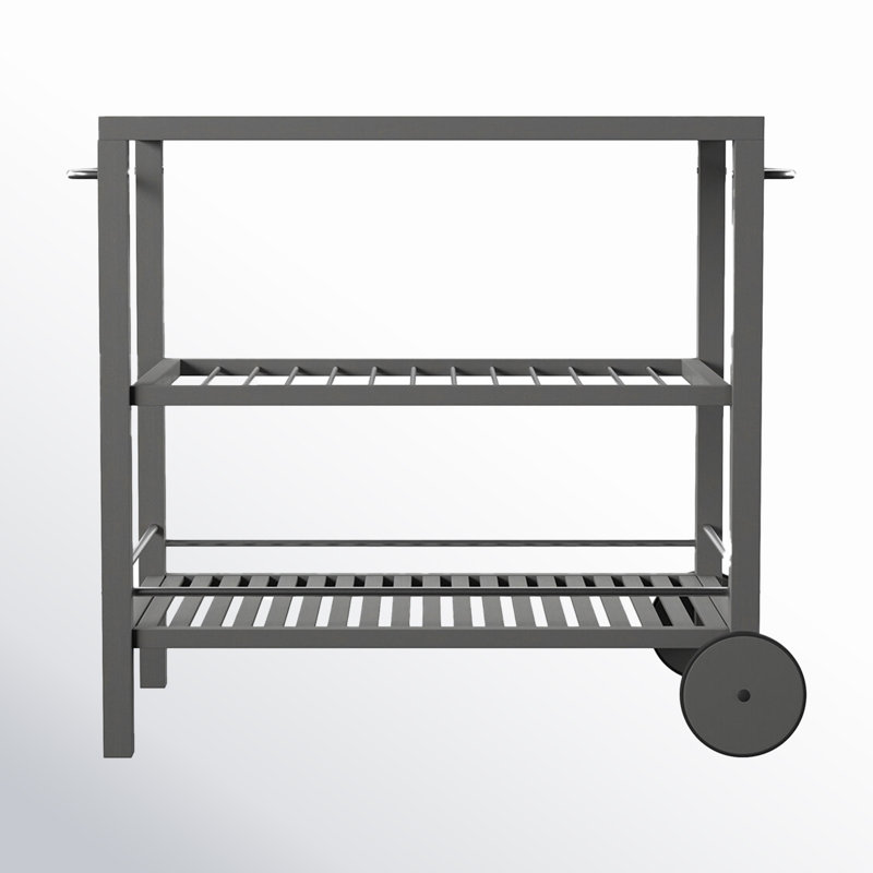 Iselle Solid Wood Bar Cart