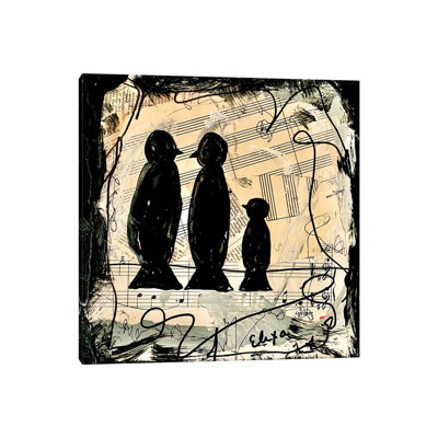 Three Songbirds by Elexa Bancroft - Print on Canvas