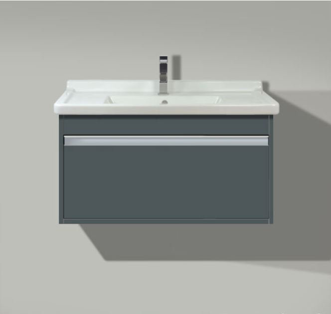 32" Wall-Mounted Single Bathroom Vanity, Graphite Matte