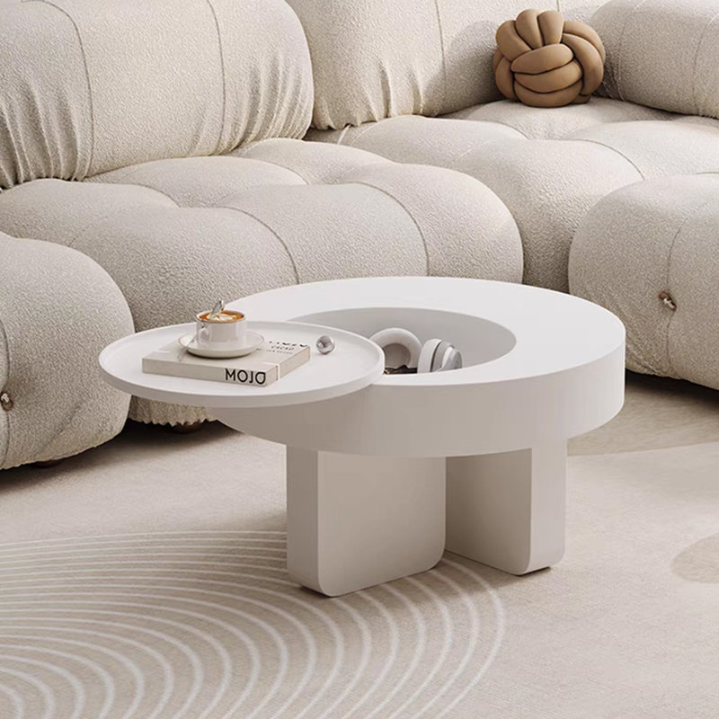 Table basse moderne de style crème