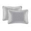 Couvre-lit réversible gris pour très grand lit avec fonction en coton doux et stable et intérieur confortable