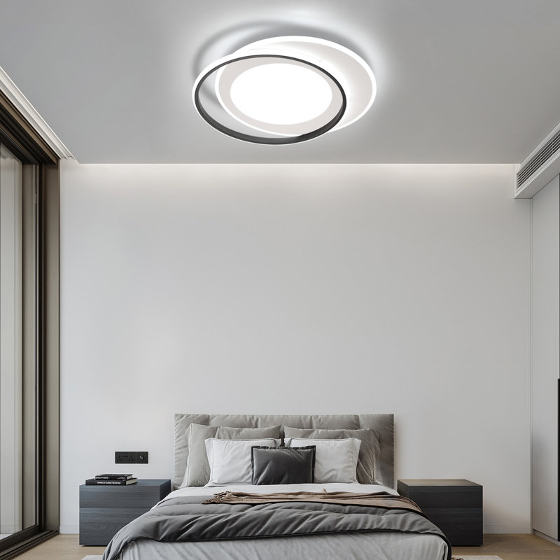 Abelio 6-Light 108cm Spotlight, White/Black