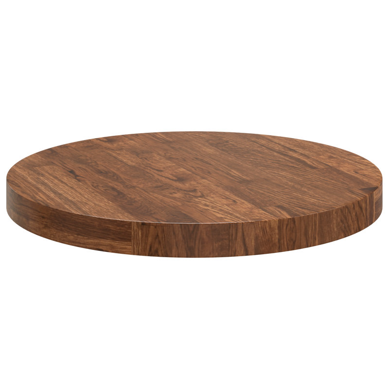 Solid Wood Table Top, 4cm H x 50cm W x 50cm D, Light Brown