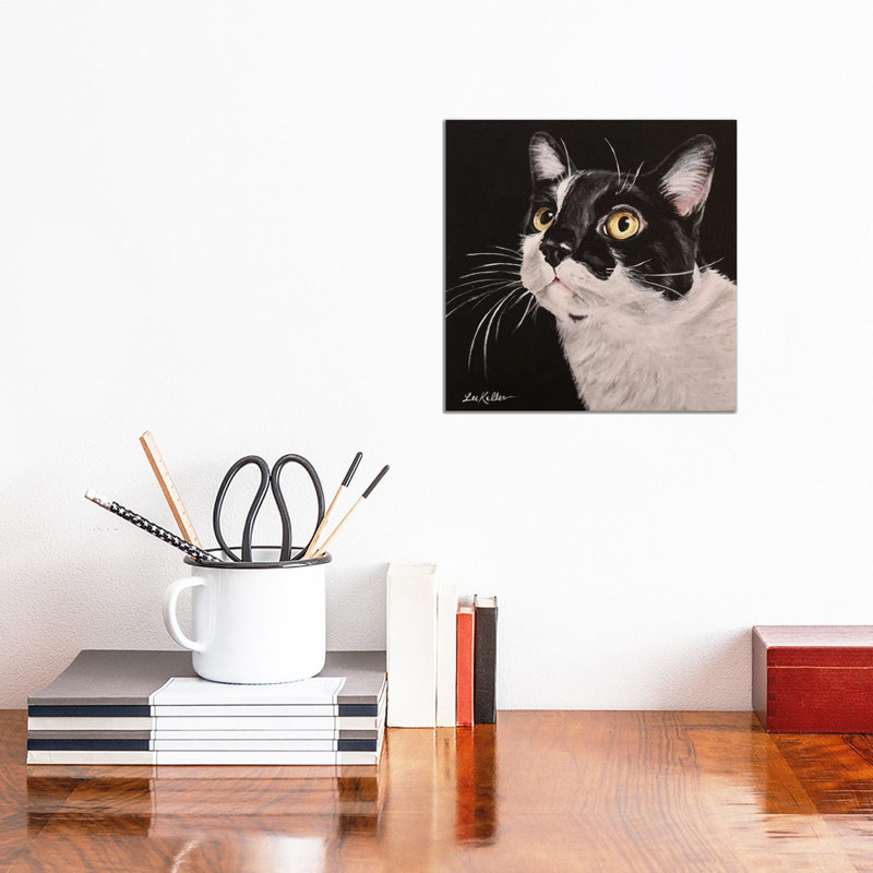 Lex by Hippie Hound Studios - Wrapped Canvas Painting, 30.48 cm H x 30.48 cm W