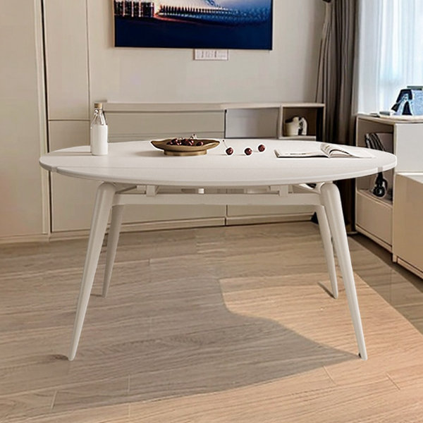 Everly Quinn Albric Round Solid Wood Base Dining Table - Wayfair Canada