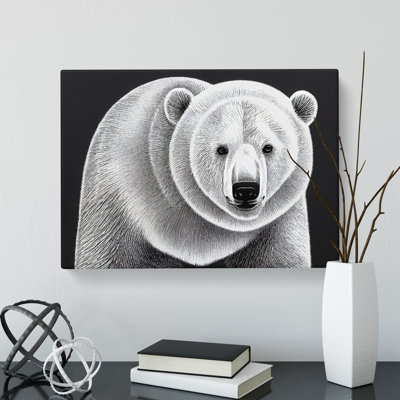 Awesome Polar Bear - Wrapped Canvas