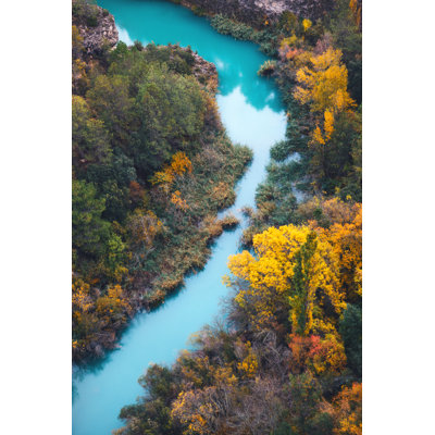 Jucar River In Spain by Borchee - Wrapped Canvas Print
