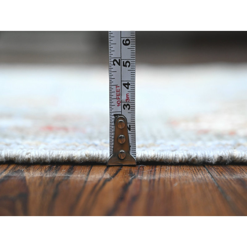 2'9"x12'6" Spanish Gray Angora Oushak Natural Dyes Runner Oriental Rug 74AA7794F4234622B68ADABECB7088B3