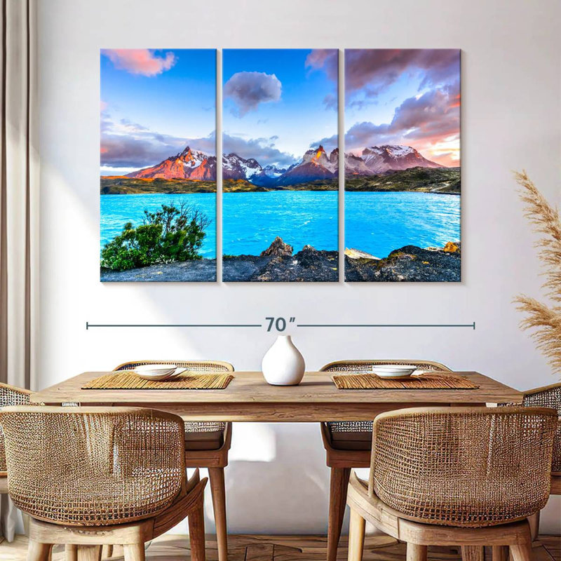 Paysage d'Alvord Torres Del Paine, H 42 po x l 65 po