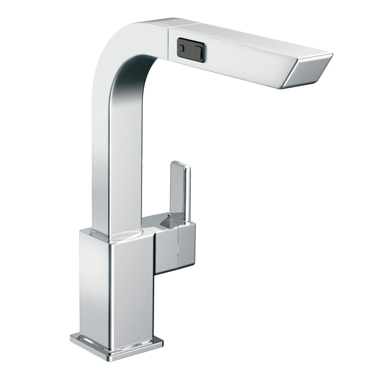 90 Degree Pull Out Single Handle Kitchen Faucet with Duralock™