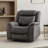 Abbagail 38.9" Wide Overstuffed Faux Leather Manual Recliner with Massage and Heating-1258749624