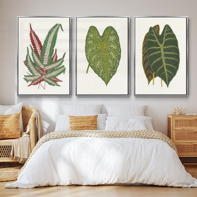 Ensemble de 3 cadres flottants sur toile, Cadre flottant argent, H 40 po x l 78 po