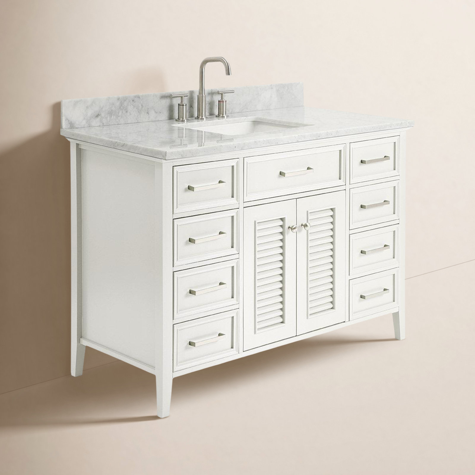 49'' Single Bathroom Vanity, White