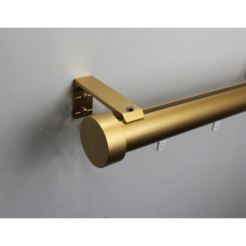 Accessoire de quincaillerie pour rideaux, L 72 po, Étain