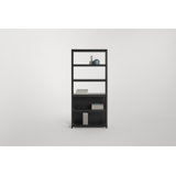 Open Plan Solid Wood Etagere Bookcase