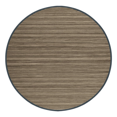 Machine Washable Horizontal Stripes Brown Area Rug