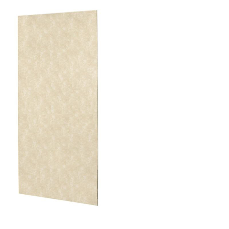 Solid Surface One Panel Shower Wall, Ice, 96" H x 36" W x 0.25" D