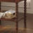 24'' Turned Solid Wood Spindle Nightstand with Drawer&Open Shelf,Walnut-535674757-534350924