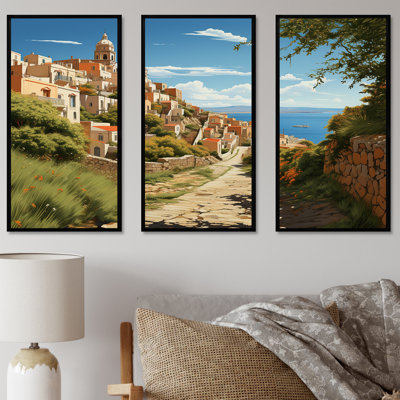 Italian Village By The Coast I - Italy Landscape Wall Art