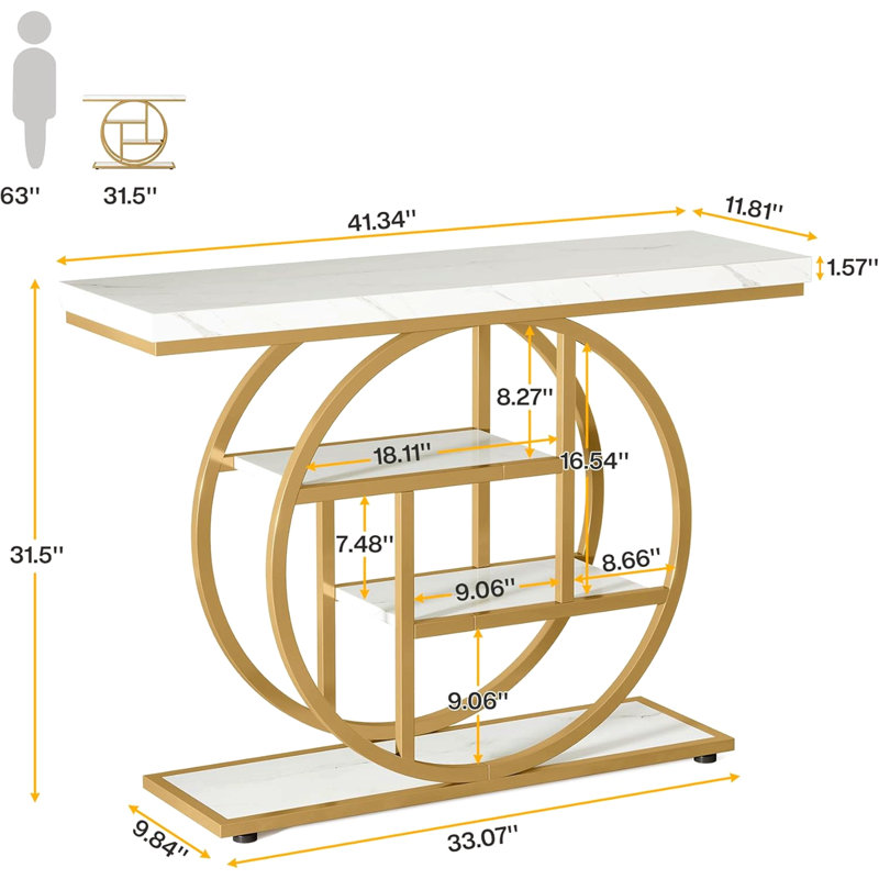 Table console 41,3 po