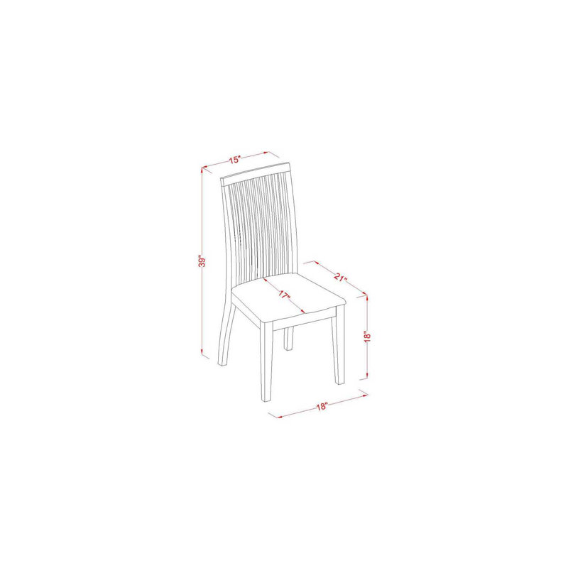 Ensemble de table de salle à manger 5 pièces comprenant une table rectangulaire avec Dropleaf et 4 chaises en bois, lin blanc
