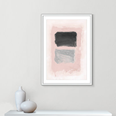 Rose Thomasin, noir et argent chatoyant I par Joss & Main
