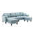 Polyester bleu clair est en rupture de stock
