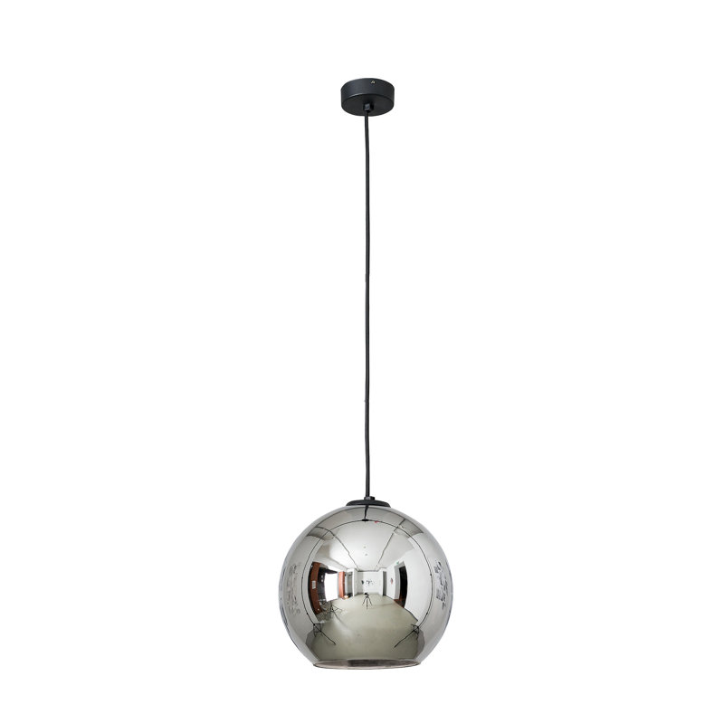 Penzance 1 - Light Black Single Pendant, Chrome