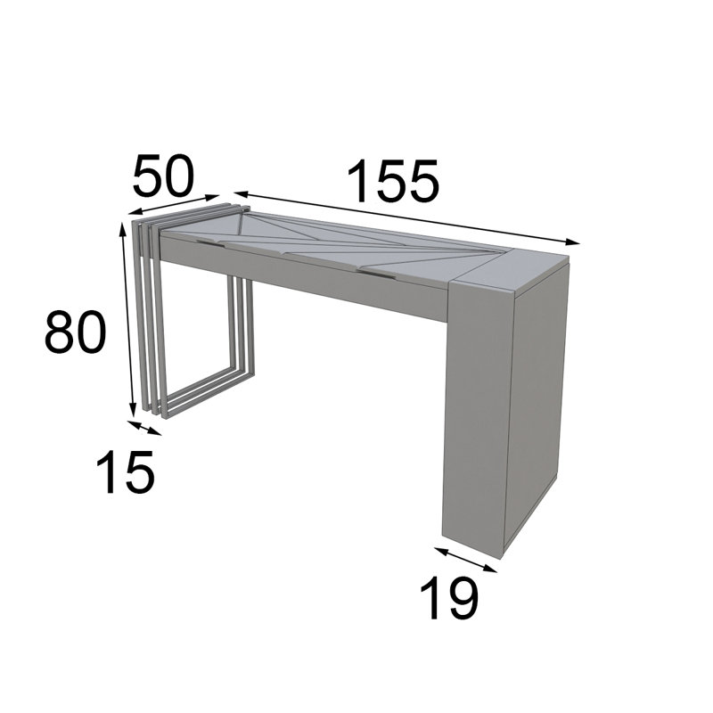 Lynnsie Dressing Table with Mirror