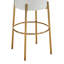 Tabourets de bar ronds de 30 po de hauteur, ensemble de 2 - Tabourets de salle à manger rembourrés contemporains pour cuisines, cafés et bars - Comprend des pieds de support robustes-1508841152-1508841156