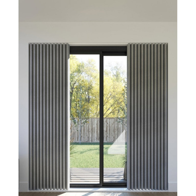 Distressed Ivory Aluminum 3.5cm Curtain Track/Rail, 210cm H x 3.5cm W x 3.5cm D