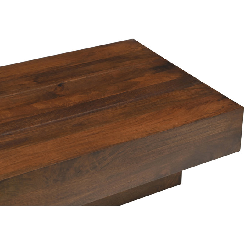 Table basse Plank Mango, Brun