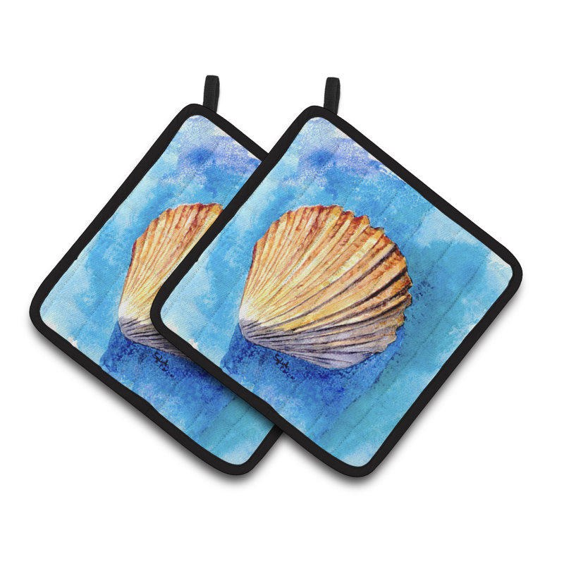 Caroline's Treasures Shells Polyester Potholder
