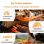 Tapis de camping orange en mousse viscoélastique-123281846-123281847
